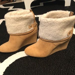 Fur cuff Booties